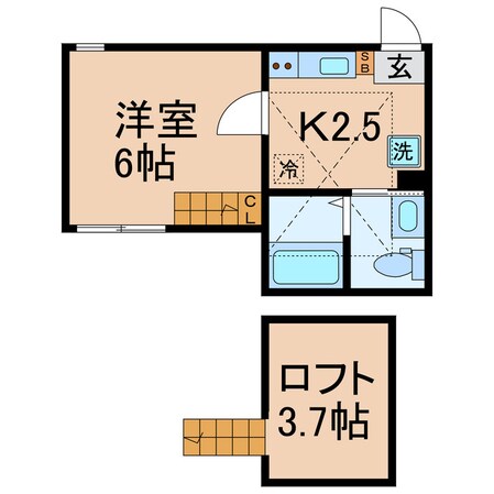 星川駅 徒歩9分 2階の物件間取画像